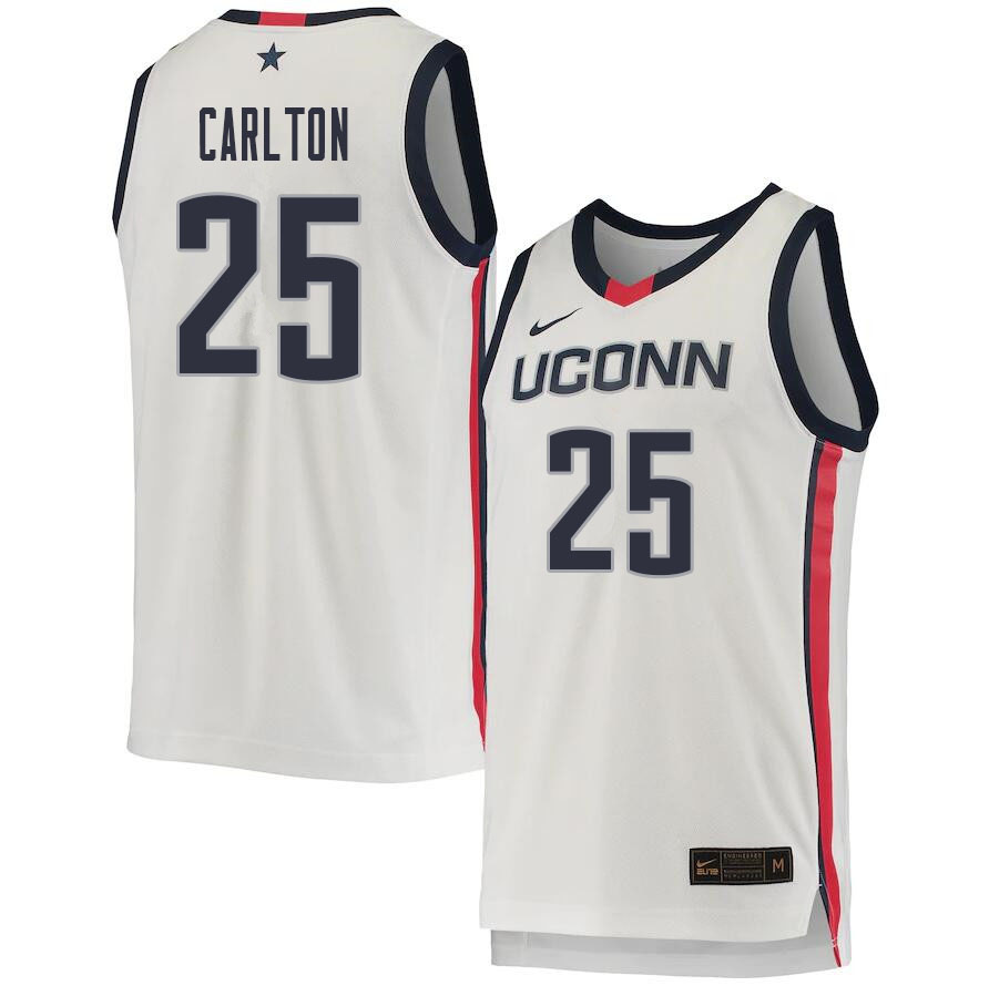 2021 Men #25 Josh Carlton Uconn Huskies College Basketball Jerseys Sale-White